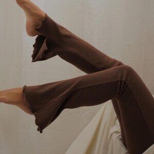 paradise riot mi casa ribbed jersey kick flare lounge pants